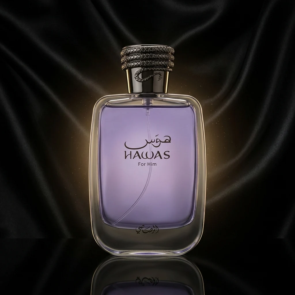 Rasasi Hawas for Him perfume bottle