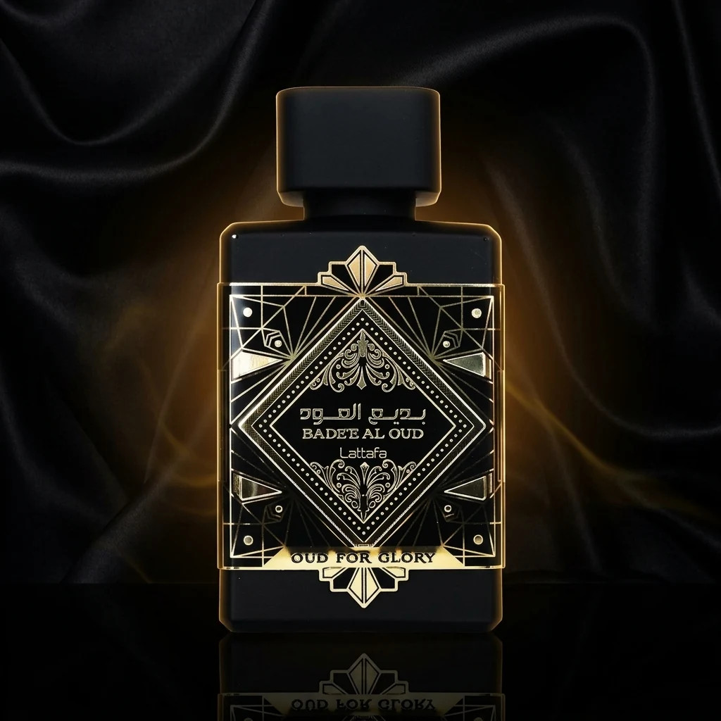 Lattafa Badee Al Oud Oud for Glory perfume bottle